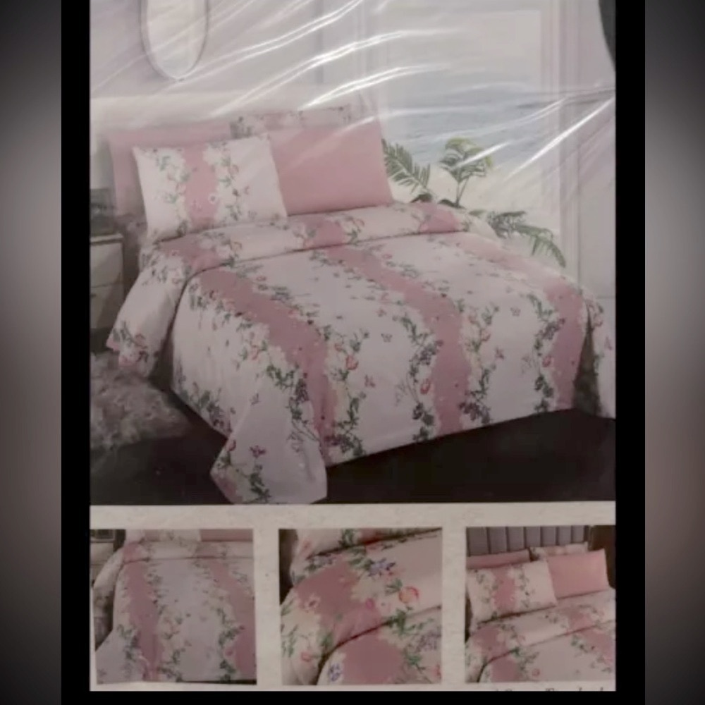 Pearl Bay 1800 Luxury Microfiber 6 Piece Bed Sheet Set Queen Sz 1 Fitted Flat